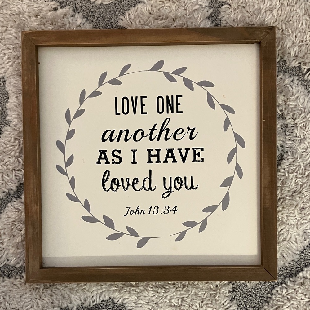 Inspirational Wall Art with Wooden Frame